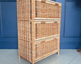 wicker cabinet furniture handmade custom-made cabinet shelf storage