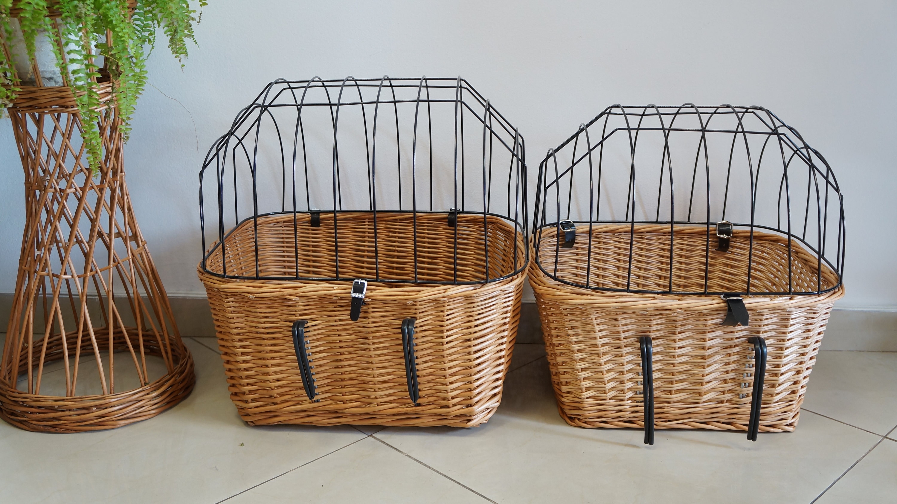 Weidenkorb Fahrrad GROß Katze Hund Transporter handgemacht Etsy