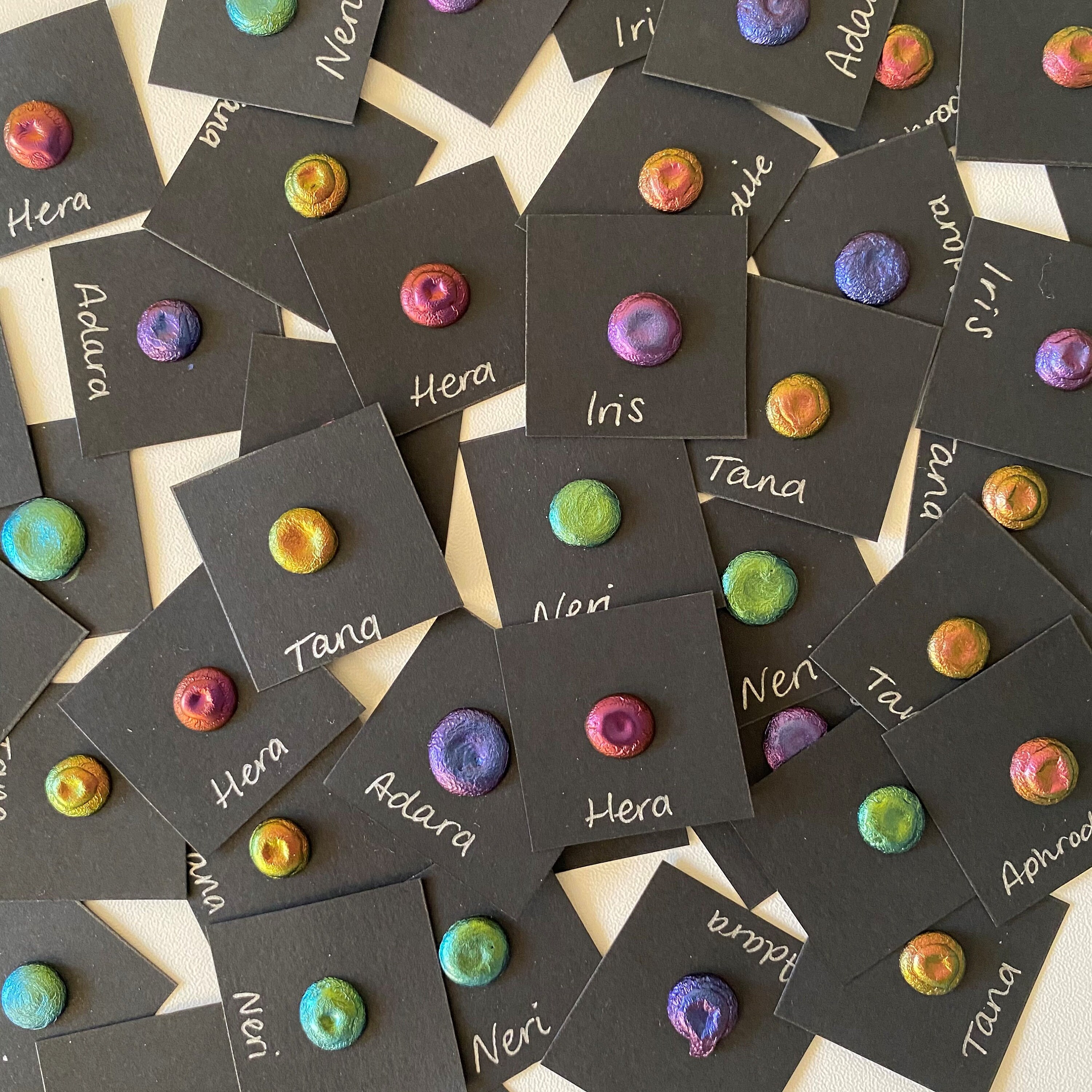 Individual Dot Cards / The Shift is Real Colourshift Water Colour Pai…