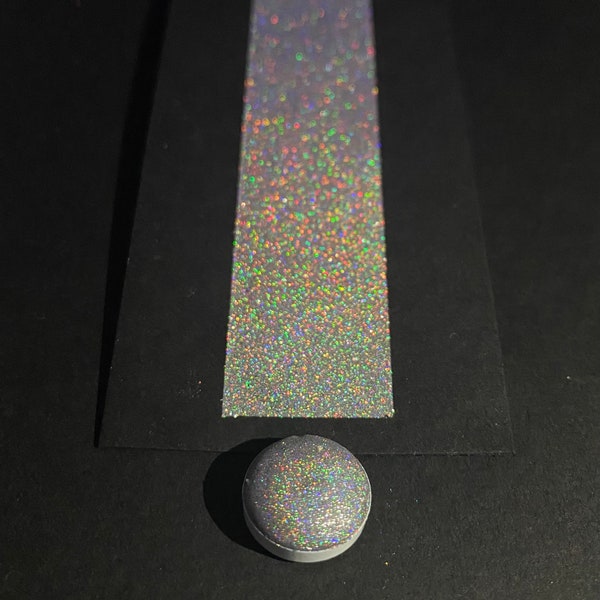 Holographic Watercolour Paint / Silver / Rainbow