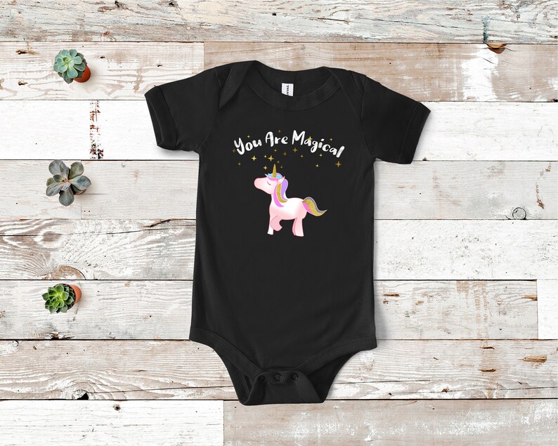 Tank /& 3//4 Sleeve Pink or Grey Youth /& Kids T-Shirt Im Magical Unicorn Toddler Dress