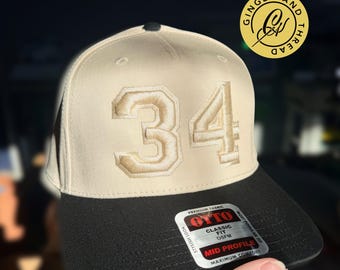 Gorra deportiva personalizada con número bordado, gorra de camionero para el día del partido, gorra de béisbol con número de jugador
