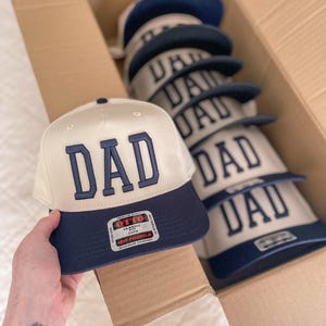 Gorra de papá bordada, gorra de béisbol con letras abullonadas, regalo para mamá primeriza imagen 5