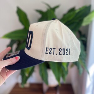 Gorra de papá bordada, gorra de béisbol con letras abullonadas, regalo para mamá primeriza imagen 6