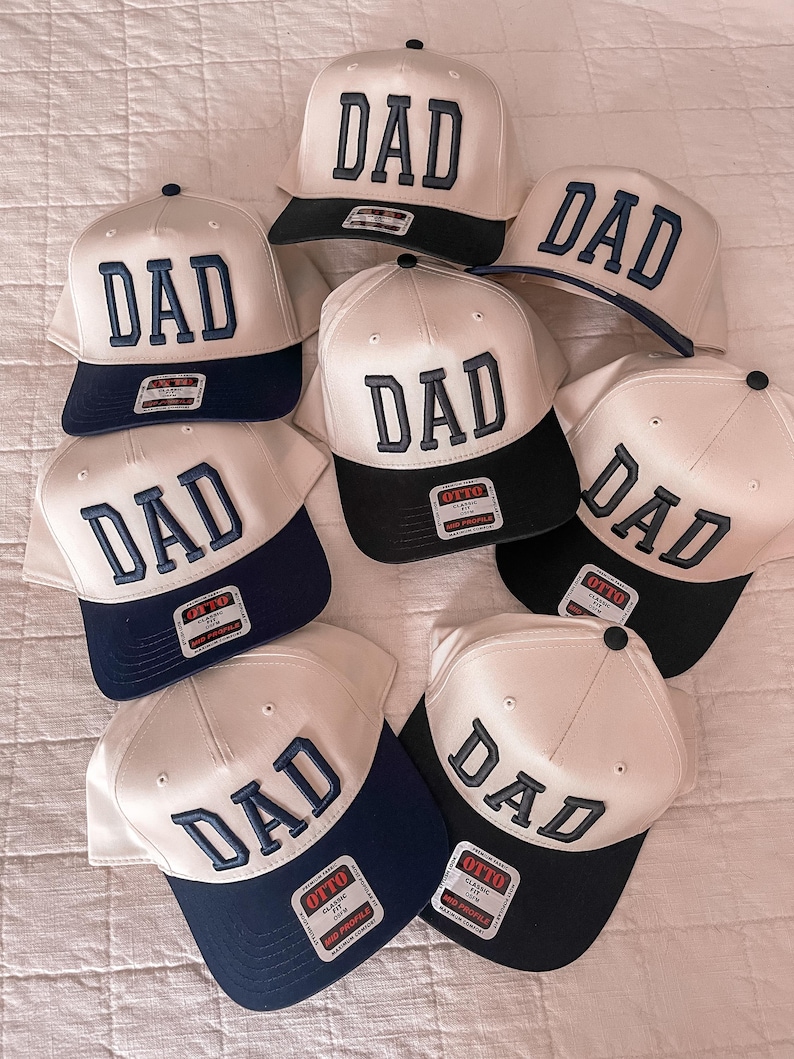 Gorra de papá bordada, gorra de béisbol con letras abullonadas, regalo para mamá primeriza imagen 8
