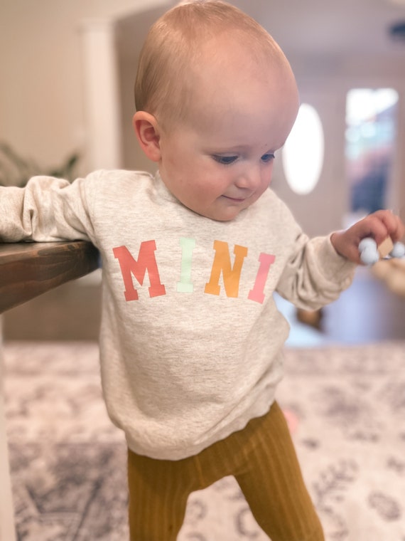 Mama and Mini Sweatshirt, Mommy and Me Sweatshirt crewneck, baby pullover, Mama Sweatshirt, Matching Mama Mini, Gift for New Mom and Baby