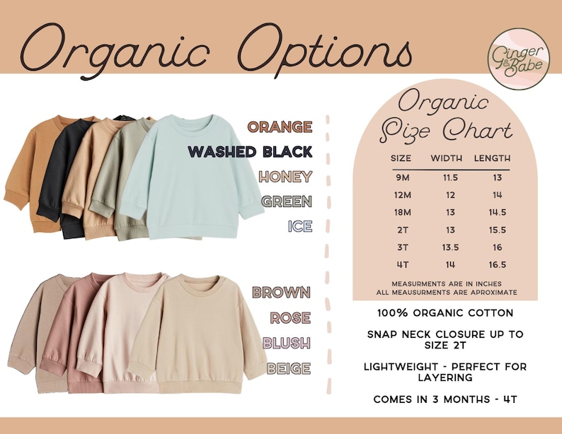 the organic options for organic clothing