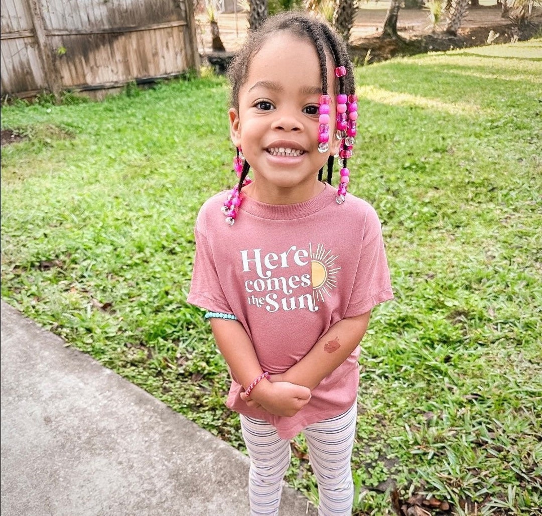 Here Comes the Sun Shirt, Toddler Girl Clothes Boho, Kids Sunshine