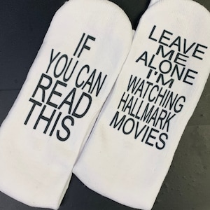 Leave me Alone. Comfy socks for binge watching your favorite movies.