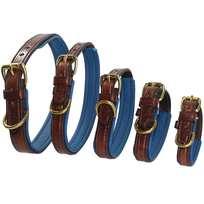 Leather Pet Collar brown Leather Collar Large Collar Etsy