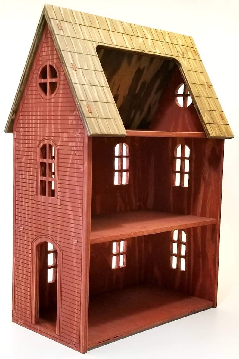 Handmade Vintage Wood Doll House Etsy