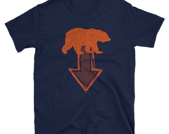 Bear Down Chicago Football T-Shirt – Orange and Blue Unisex Tee