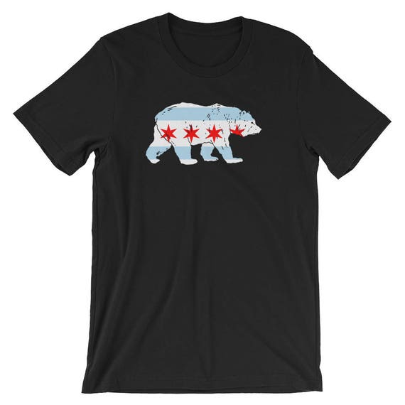 Chicago Bear Chicago Flag Shirt Bears City Flag Short-sleeve