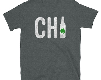 Chicago St Patrick's Day T-Shirt, CHIRISH Beer Shamrock Tee