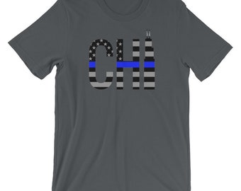Chicago Police Thin Blue Line T-Shirt - CPD Gift