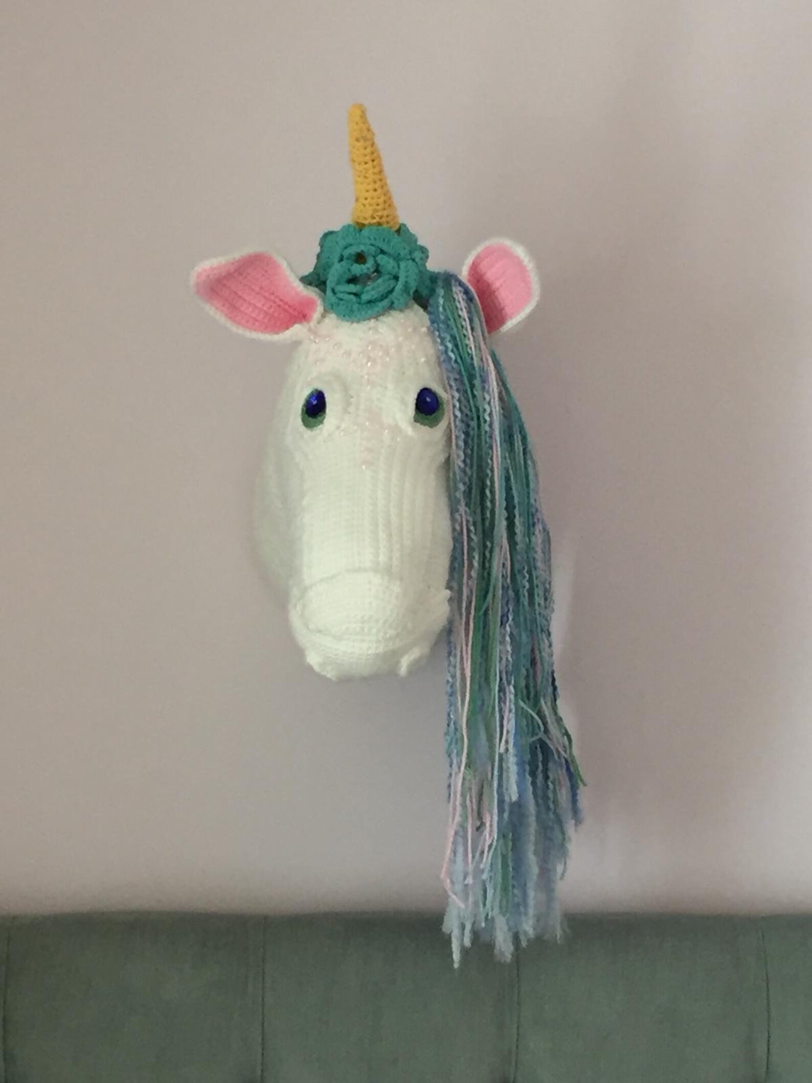 Unicorn Wall Hanging / Unicorn Wall Decor / Unicorn Head Mount Etsy