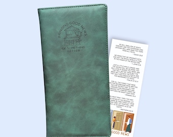 Ministerie traktaatmap groen JW gratis bladwijzer