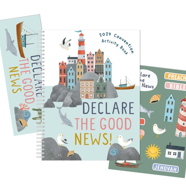 Declare the Good News Kids Activity Book FREE Sticker & Bookmark 2024 Convention JW