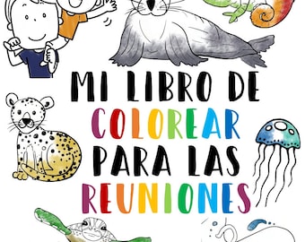 DIGITAL ESPAÑOL Mi Libro De Colorear Para Las Reuniones Spanish Meeting Colouring Book Under 5's JW Kids Personal Use Only