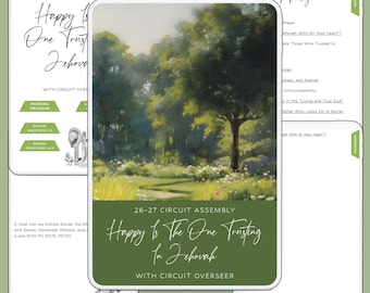 DIGITAL Happy Is The One Trusting in Jehovah Notebook Circuit Assembly JW