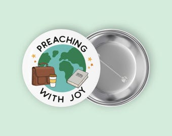 Ministry Pioneer Pin Badge Preaching with Joy JW Gift