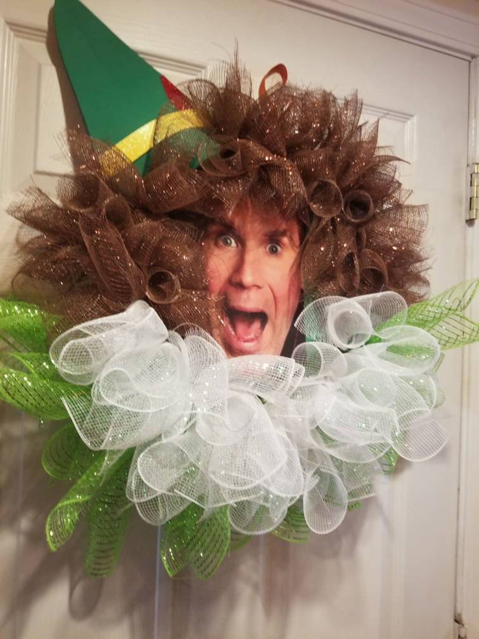 Buddy the Elf Wreath Elf Wreath Buddy Wreath Christmas Etsy