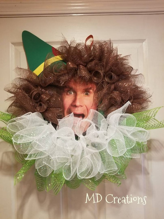 Buddy the Elf Wreath Elf Wreath Buddy Wreath Christmas Etsy