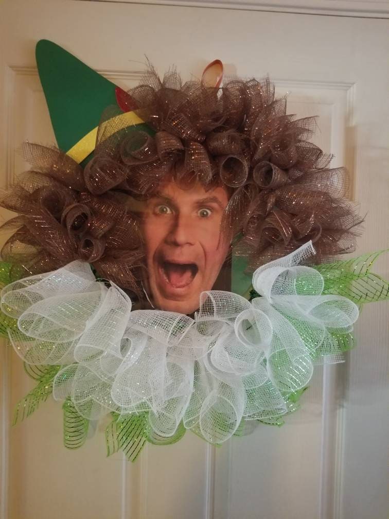 Buddy the Elf Wreath Elf Wreath Buddy Wreath Christmas Etsy