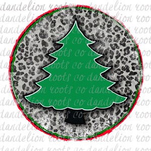 Distressed Leopard christmas tree PNG Digital SUBLIMATION , vinyle, Téléchargement de design numérique
