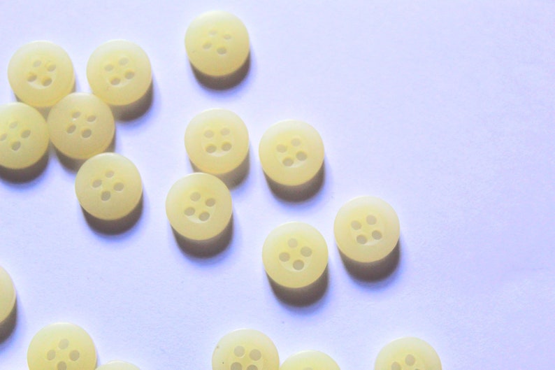 9mm Yellow Buttons