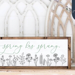 Spring Has Sprung Svg | | Svg de printemps Signe de printemps Svg | Couper des fichiers | | de fichiers numériques | SVG png | | DXF Cricut | Silhouette Caméo