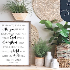 Isaías 41:10 svg / No temas por yo estoy contigo Svg / Christian Svg / Archivo digital / SVG / PNG / DXF / Cricut / Silueta Cameo