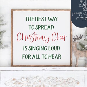 Spread Christmas Cheer Svg / Holiday Cut File / Movie Quote Design / Winter Svg / Cricut Cut Files / Silhouette / SVG / PNG / DXF