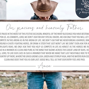 Cowboy Prayer Svg | Cowboy’s Prayer Svg | Décor de maison de campagne | Panneau en bois Svg | SVG | DXF | Cricut | Silhouette Caméo