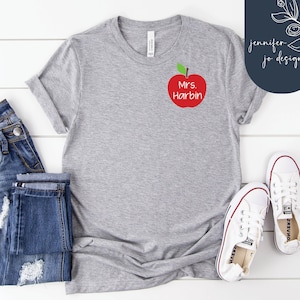 Nome insegnante personalizzato Svg / Apple Teacher Svg / Regalo insegnante / Insegnante elementare personalizzato Svg / Insegnante personalizzato Svg / PNG / DXF