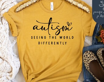 Autismo viendo el mundo de manera diferente svg / neurodiversidad camisa svg / abril svg / autismo mamá camisa svg / salud mental svg / PNG / cricut