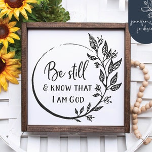 Quédate quieto y sabe que soy Dios svg / Christian svg / bible verse svg / psalm 46:10 svg / SVG / PNG / DXF / cricut / silhouette / glowforge