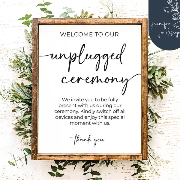 Unplugged Ceremony Svg | Unplugged Ceremony Printable | Mr Mrs Est 2022 | Modern Calligraphy | Family Name Monogram Svg | Instant Download