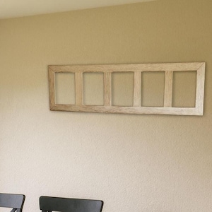 Rustic Reclaimed Wood Multi Picture Frame - Holds 2–5 Photos