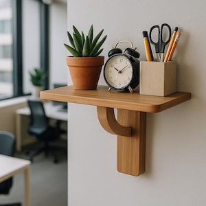 Rustic Wood Modern Design Floating Shelf