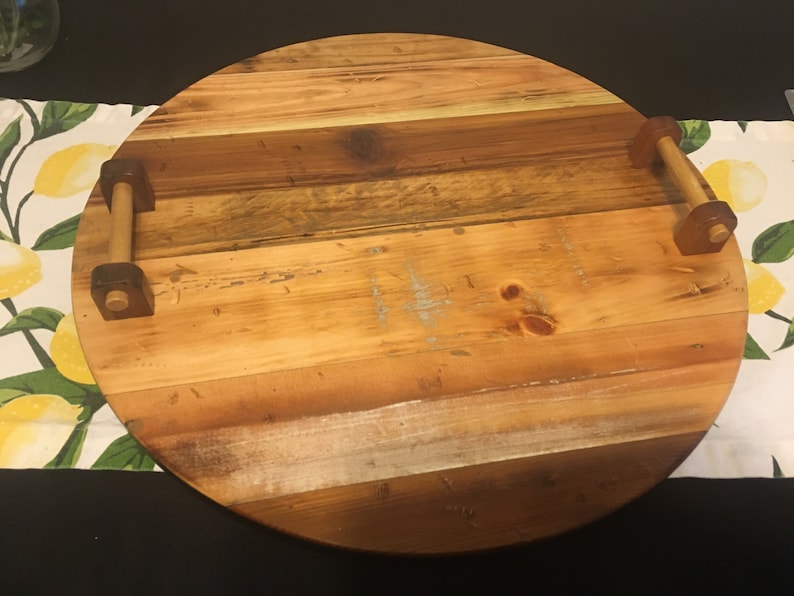 Lazy Susan Charcuterie Board Wooden Serving Tray Etsy