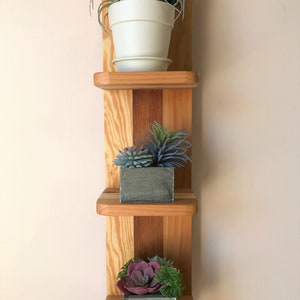 Wall Shelf, Plant Shelf,  Reclaimed Wood Custom Hand Made