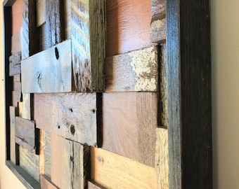 Reclaimed Wood Environmental  Wall Art