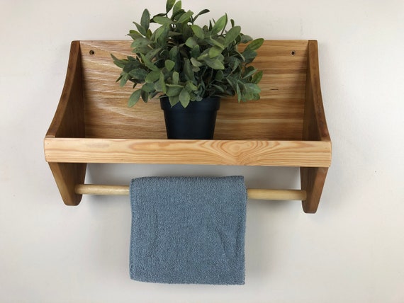 Rustic Towel Rail RECLAIMED WOOD Wood Towel Rack Bathroom Accessories Farmhouse Decor Etsy