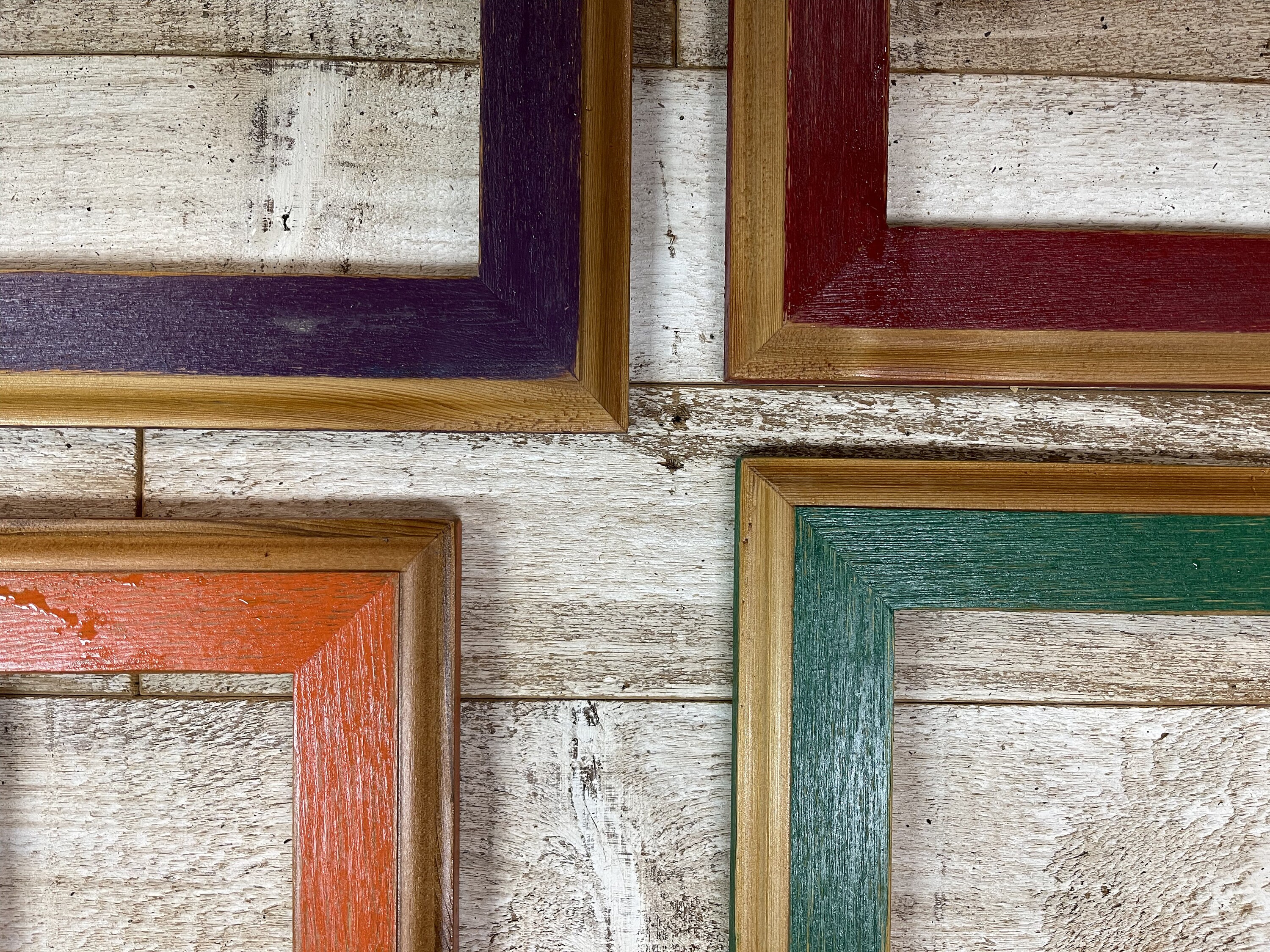 Rustic Photo Frames Rustic Reclaimed Wood Picture Frame: Colorful Shabby Chic Farmhouse ...