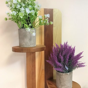 2 Tier Reclaimed Wood Shelf, Plant shelf