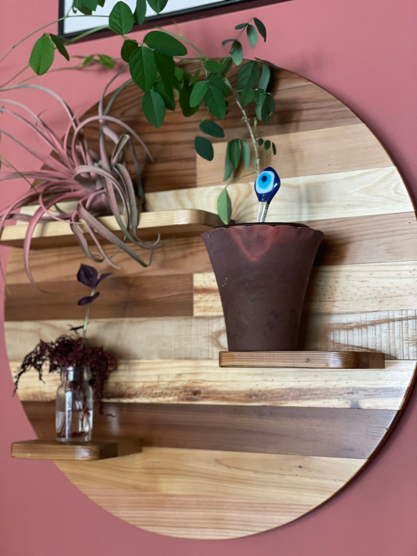 Floating Plant Shelf 22 Floating Shelves Wood - Etsy