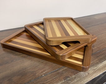 Serving Tray Rounded Corners - Fine Serving Tray - Coffee Table Tray Rounded Corners - Charcuterie Board