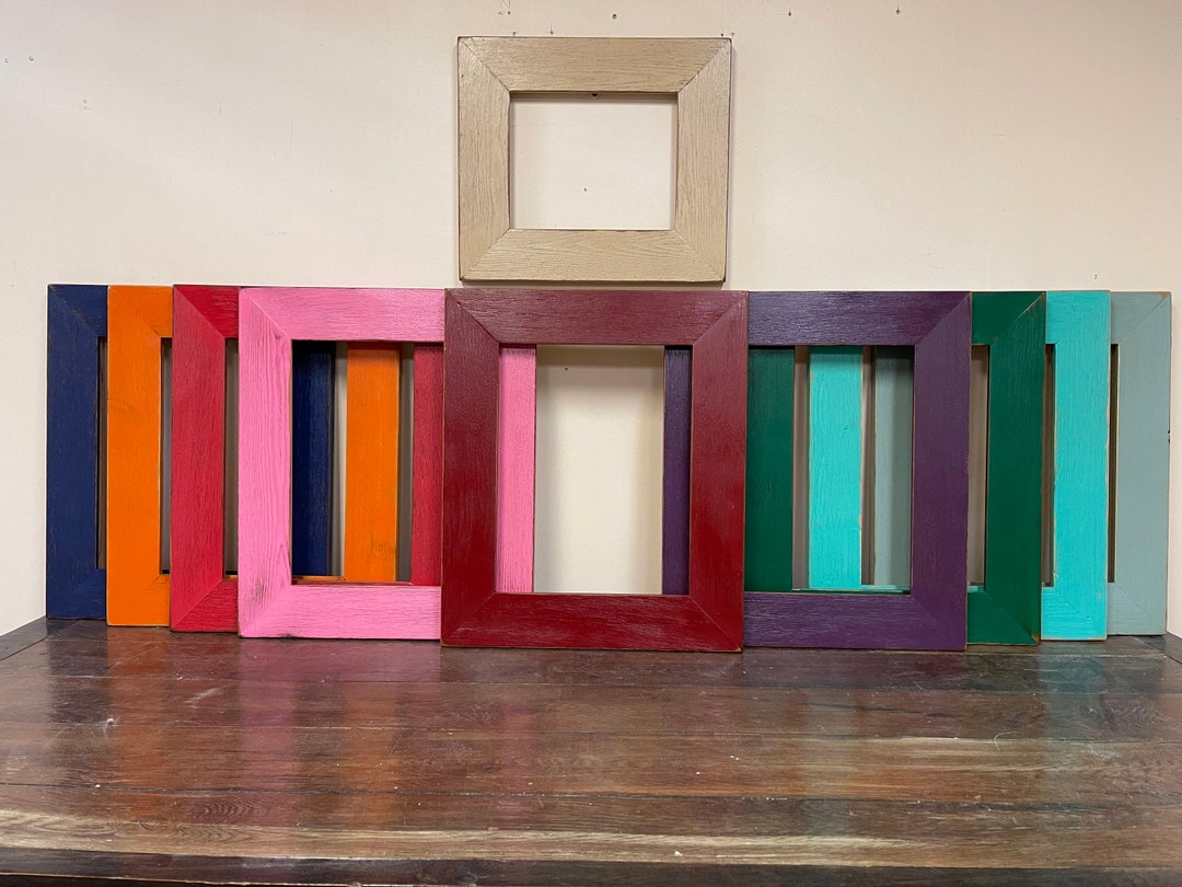 Frames Bold Colors 2 Frame Novelty Frames Reclaimed Etsy