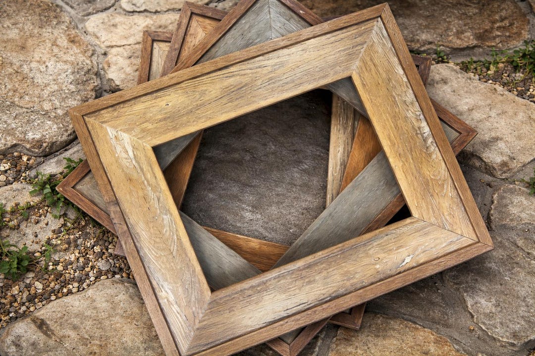 Rustic Photo Frames Rustic Reclaimed Wood Picture Frame: Farmhouse Western Decor - Etsy